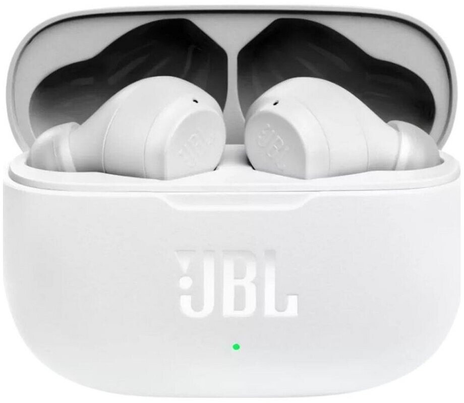 Bild von JBL Wave 200 TWS True-Wireless In-Ear Bluetooth-Kopfhörer in Weiß – Kabellose Ohrhörer mit integriertem Mikrofon – Musik Streaming bis zu 20 Stunden – Inkl. Ladecase