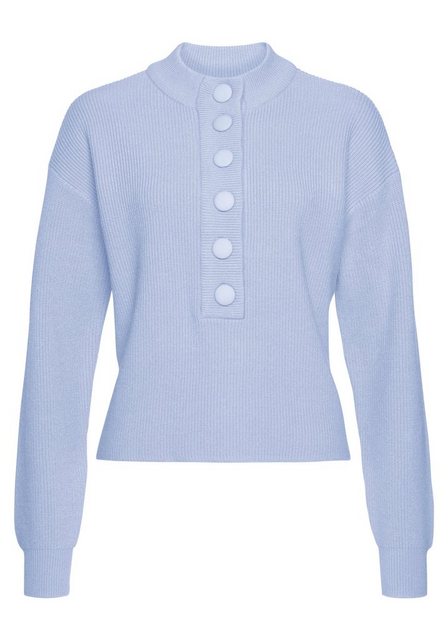 Bild von LASCANA Strickpullover, mit Knopfleiste, modischer Damenpullover