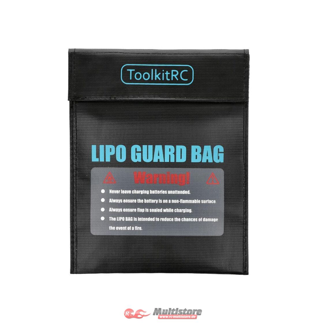 Bild von ToolkitRC Lipo Safe Bag S 230x180mm Schwarz / TK40600