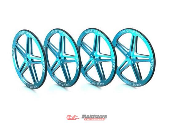 Bild von SkyRC Setup Wheel Alu blau / SK600069-07