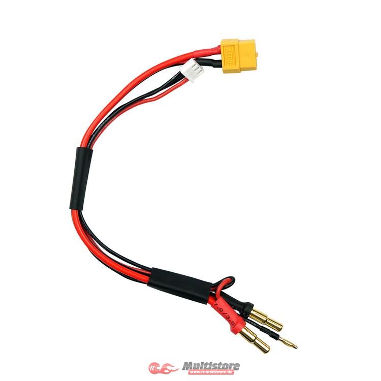 Bild von SkyRC Ladekabel XT60 für 2s Akku mit 4mm oder 5mm Buchse / SK600023-14
