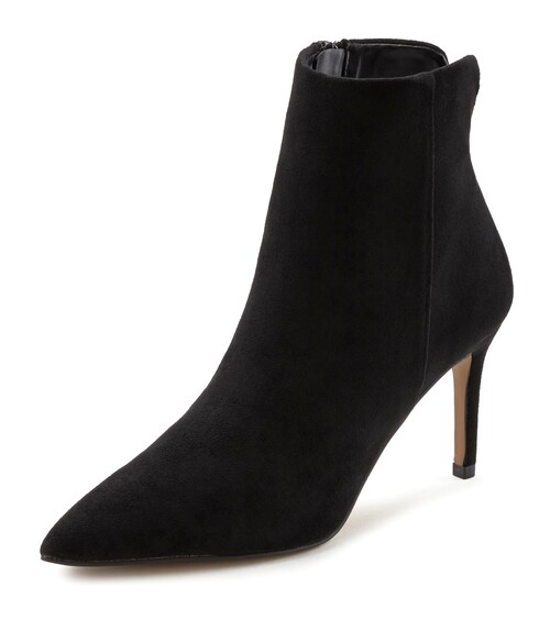 Bild von LASCANA High-Heel-Stiefelette, in spitzer Form & Pfennigabsatz, Reißverschluss Stiefel VEGAN