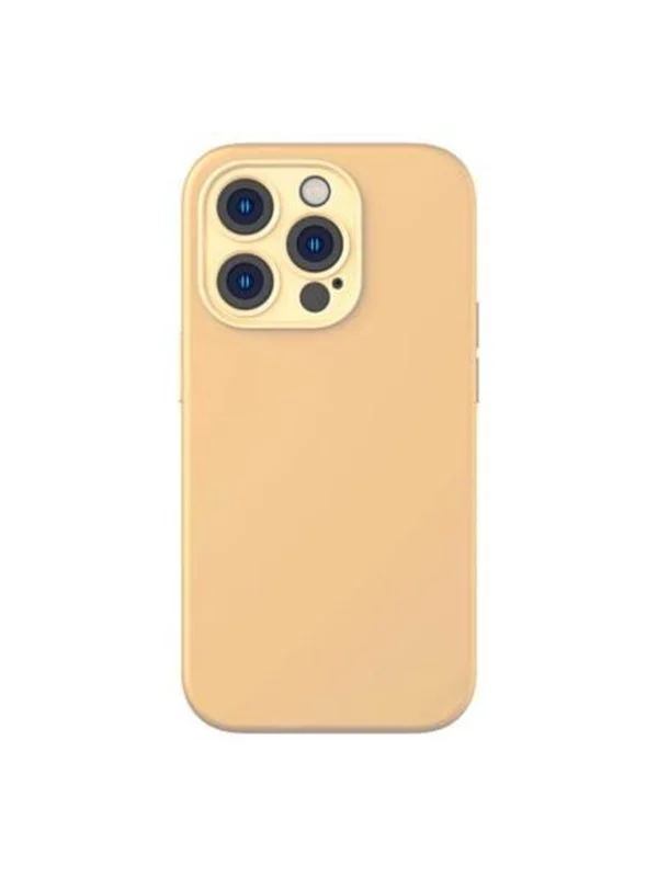 Bild von Baseus Liquid Silica Gel Case for iPhone 14 Pro Max (Sunglow)+ tempered glass + cleaning kit (Apple iPhone 14 Pro Max), Smartphone Hülle, Gelb