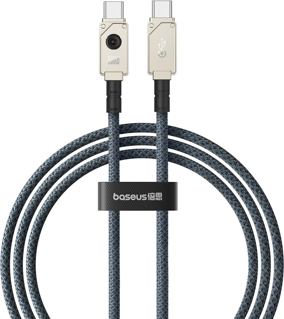 Bild von Baseus Fast Charging Data Cable USB-C to USB-C, 100W, 1m - White (1 m), USB Kabel