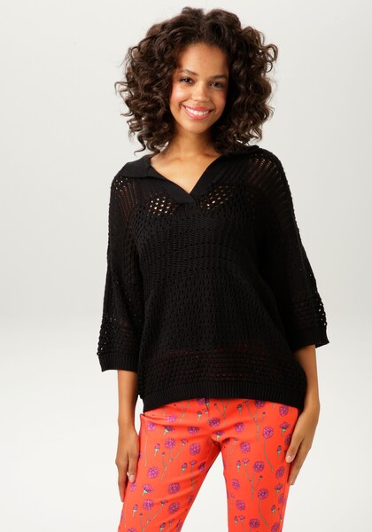 Bild von Aniston CASUAL Strickpullover, im trendigem Ajour-Mustermix