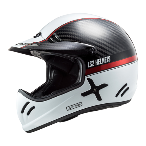 Bild von LS2 MX471 Xtra Yard White/Black/Red XXL – Der ultimative MX-Helm für Abenteuer