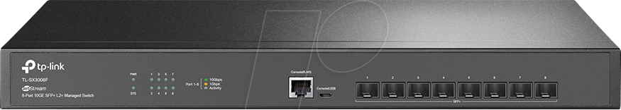 Bild von TP-Link TL-SX3008F JetStream 8-Port 10GE SFP+ L2+ Managed Switch