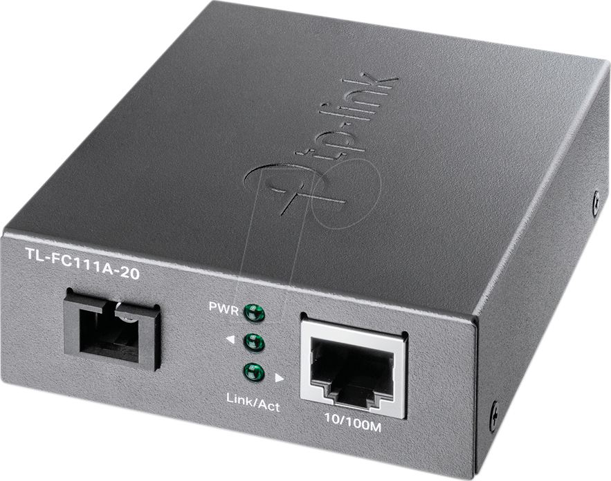 Bild von TP-Link TL-FC111A-20 - Medienkonverter - 100Mb LAN - 10Base-T, 100Base-TX, WDM - SC/UPC Einzelmodus / RJ-45 - bis zu 20 km - 1550 (TX) / 1310 (RX) nm