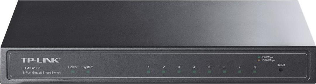 Bild von TP-Link TL-SG2008 - Switch - managed - 8 x 10/100/1000 - Desktop (TL-SG2008)