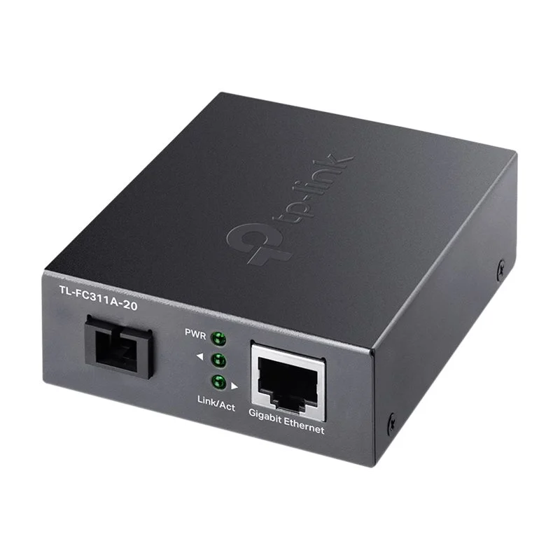 Bild von TP-Link TL-FC311A-20 - V1 - Medienkonverter - GigE - 1000Base-T, WDM, 1000Base-SC - RJ-45 / SC Single-Modus - bis zu 20 km - 1310 (RX) / 1550 (TX) nm
