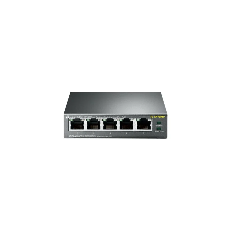 Bild von tp-link TL-SF1005P 5-Port 10/100 Desktop Switch 4x PoE Netzwerk-Switch