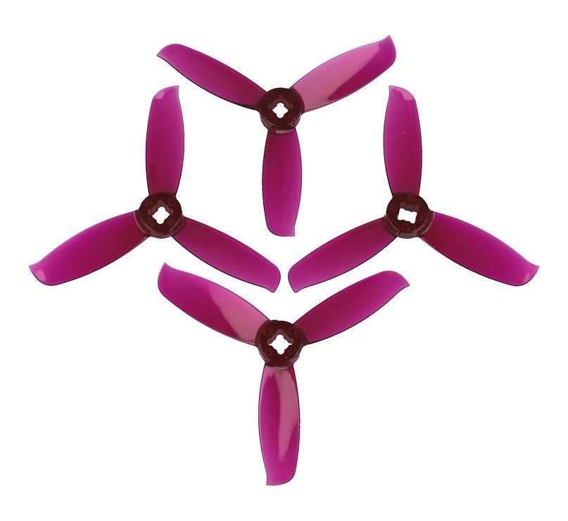 Bild von Gemfan 3028 3x2.8 WinDancer 3 Blatt Propeller Klar Lila 2xCW 2xCCW 3 Zoll