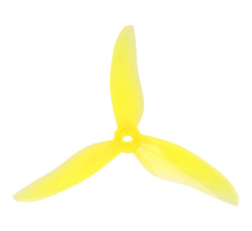 Bild von Gemfan 51499 Hurricane 3 Blatt Propeller Klar Gelb 2xCW 2xCCW 5 Zoll