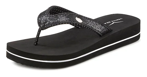 Bild von Venice Beach Badezehentrenner, Sandale, Pantolette, Badeschuh ultraleicht mit Glitzerband VEGAN