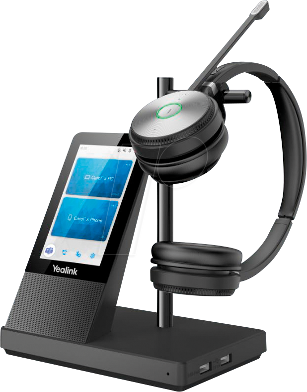 Bild von Yealink WH66 Dual UC - Headset - On-Ear - DECT - kabellos - ohne Ladestation