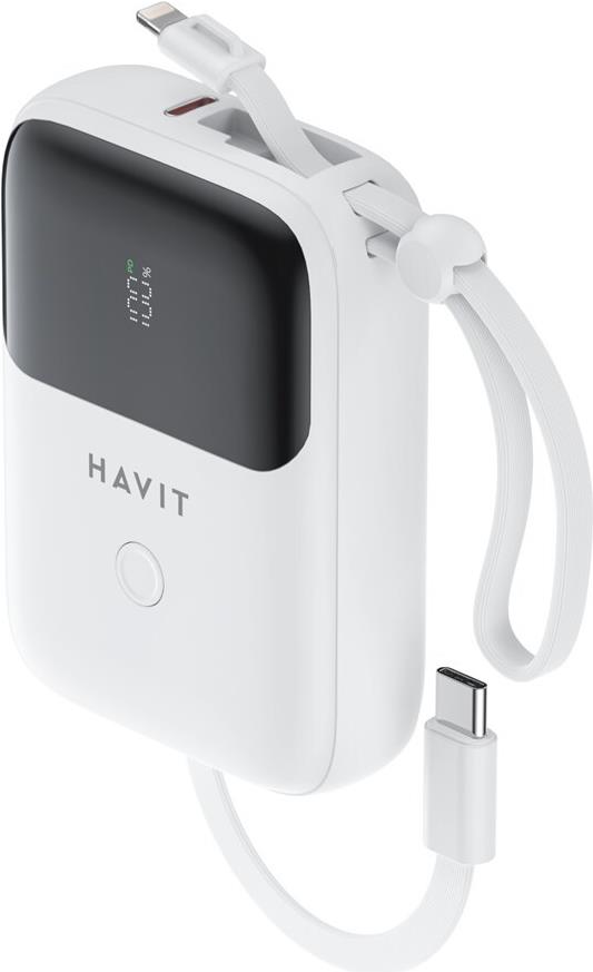 Bild von Havit PB5215 10000mAh Powerbank (10000 mAh), Powerbank, Weiss