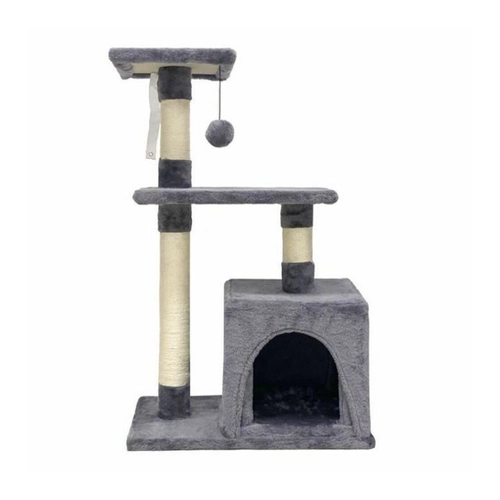 Bild von Bigbuy Kratzbaum für Katzen POPPY 50 x 30 x 80 cm Grau