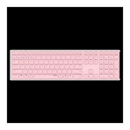 Bild von Rapoo Kabellose Multi-Mode-Tastatur "E9800M" - pink - QWERTZ (deutsches)-Layout