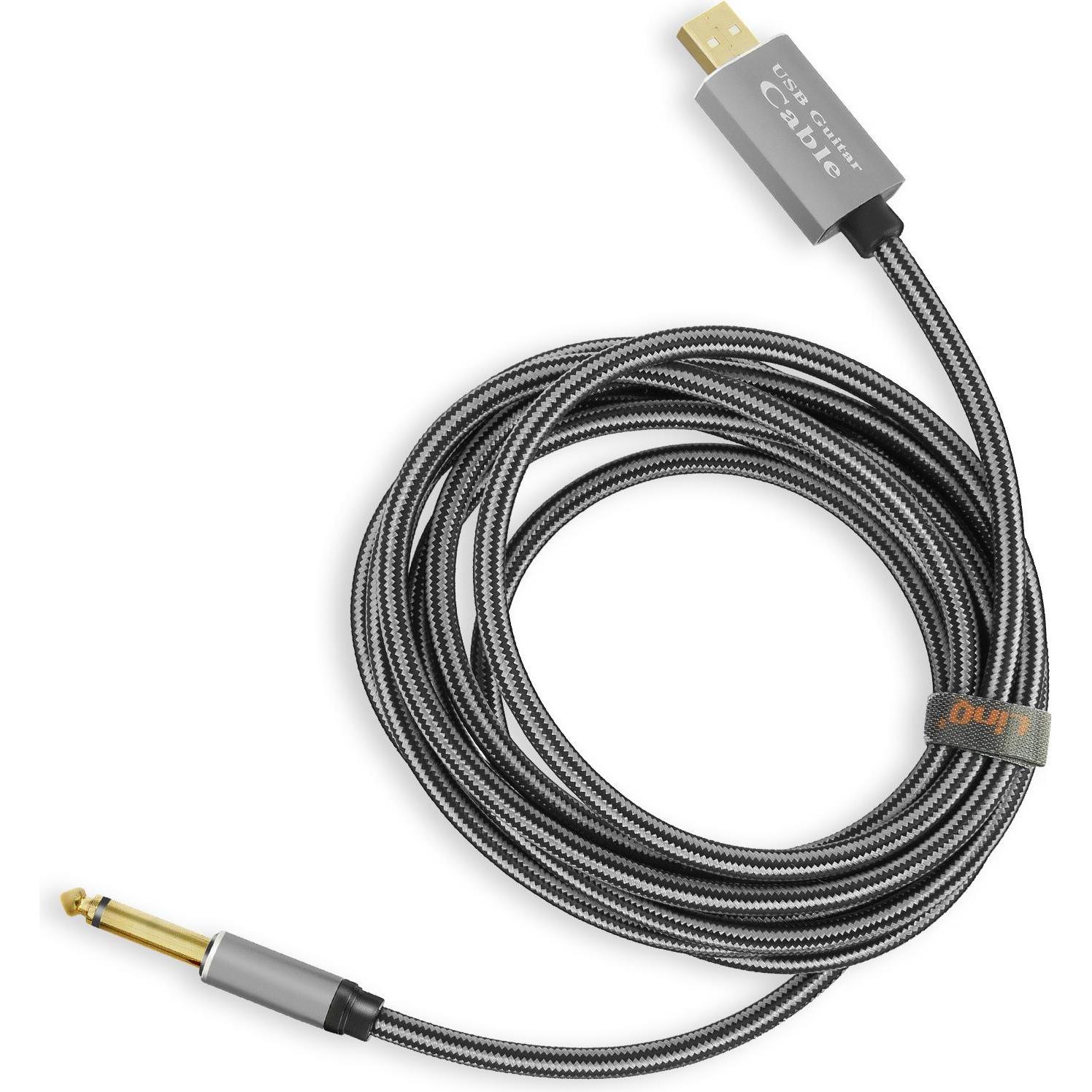 Bild von LinQ USB / 6.35mm Klinke Audiokabel (3 m), Audio Kabel
