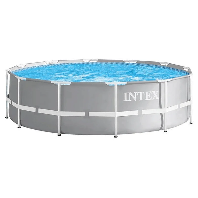 Bild von Intex Framepool Set "Prism Rondo" Ø 457 x 107 cm inkl Filterpumpe und weiterem Zubehör, pulverbeschichtete Konstruktion