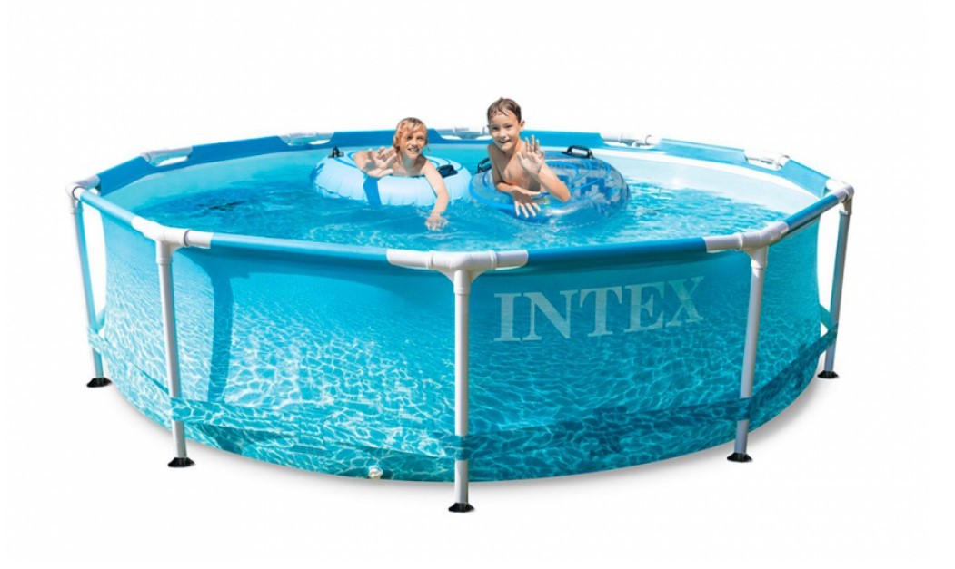 Bild von Intex Framepool INTEX Swimming Pool Metal Frame Beachsize 305x76cm