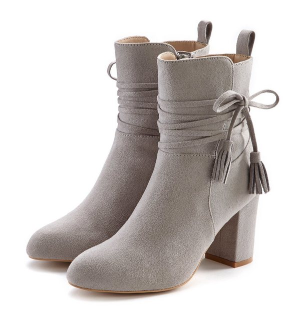 Bild von LASCANA Stiefelette, mit Blockabsatz, High-Heel-Stiefelette, Ankle Boots, Stiefel