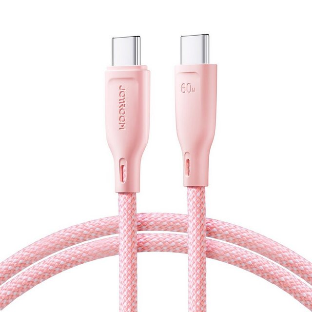 Bild von Joyroom Multi-Color Series SA34-CC3 USB-C / USB-C 60W Schnellübertragungskabel 1m - Rosa (1 m, USB 2.0), USB Kabel