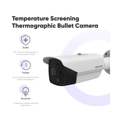 Bild von Hikvision DS-2TD2617B-6/PA(B) IP Bullet Bi-Spektral Wärmebildkamera zur Messung der Körpertemperatur