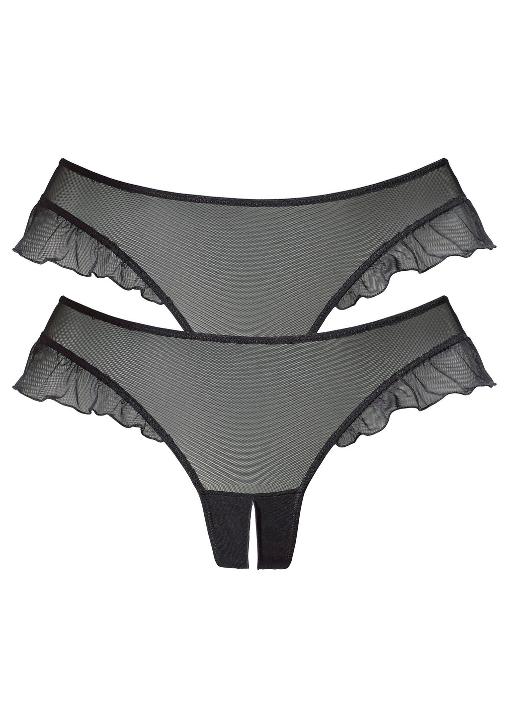 Bild von petite fleur gold String-Ouvert, (2 St.), mit romantischen Rüschen am Beinausschnitt