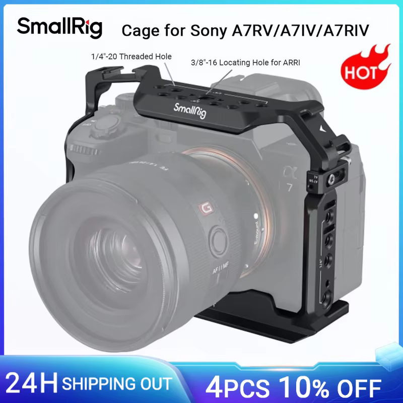 Bild von SmallRig Full DSLR Cage for Sony Alpha a7iv A7 IV / Alpha 7S III Advanced Cage Kit L-Bracket