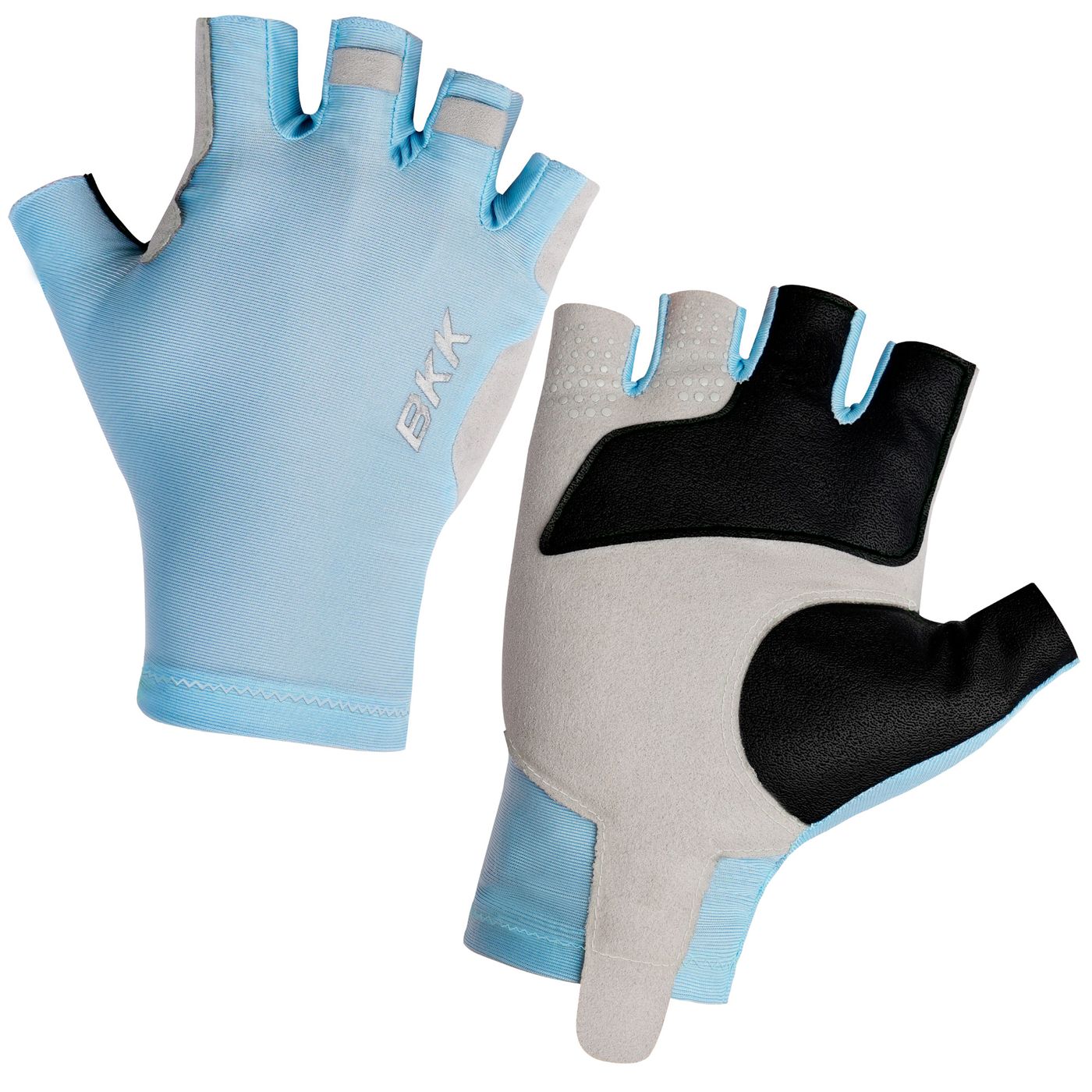 Bild von BKK Flamingo Half Finger Gloves 1 Light Blue - Angelhandschuhe