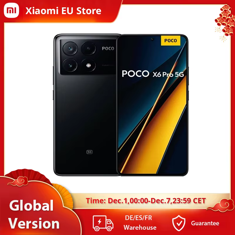 Bild von Global Version POCO X6 Pro MediaTek Dimensity 8300-Ultra CrystalRes 120Hz FIow AMOLED Display 64MP