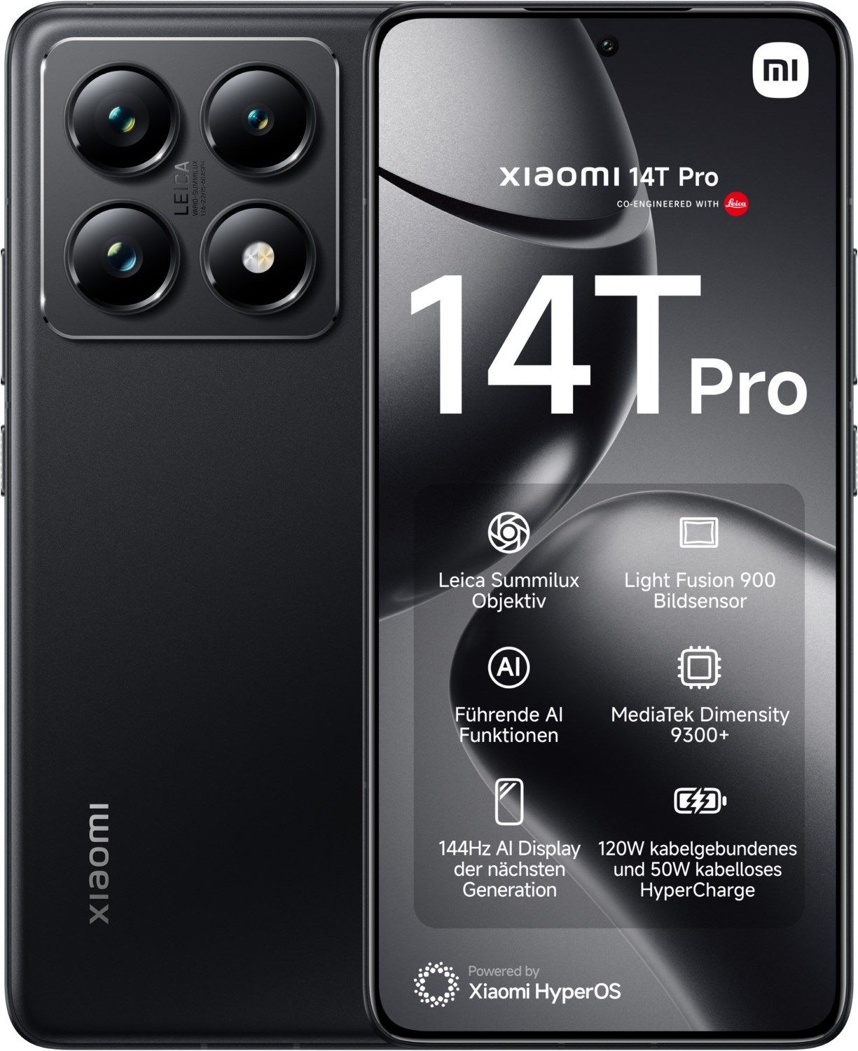 Bild von Xiaomi 14T Pro Dual-SIM-Smartphone titan schwarz 512 GB