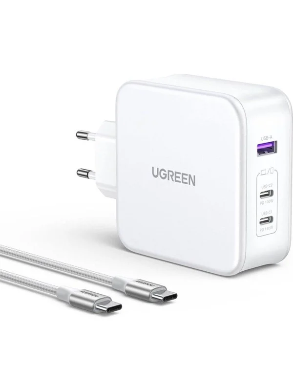 Bild von UGREEN Nexode USB-A+2*USB-C 140W GaN Fast Charger Notebook-Netzteil
