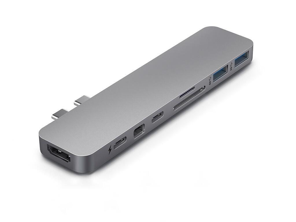 Bild von Sanho HyperDrive PRO 8-in-2 Hub Dockingstation USB-C für MacBook, grau