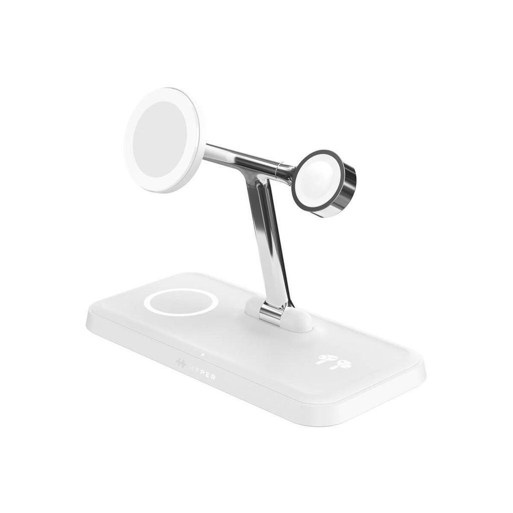 Bild von Targus HyperJuice Next - Kabelloses Ladegerät - 4-in-1 + AC-Netzteil - 15 Watt - 3 A - Fast Charge - 4 Ausgabeanschlussstellen - weiß (HJ3004WHGL)