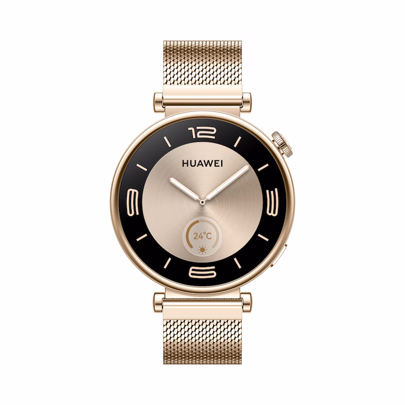 Bild von HUAWEI WATCH GT4 41mm Gold | Smartwatch | 41mm / 1.32 Zoll | 466 x 466 AMOLED Display | 5 ATM Wasserdichtigkeit | IP68-Zertifizierung | BT, NFC, GPS
