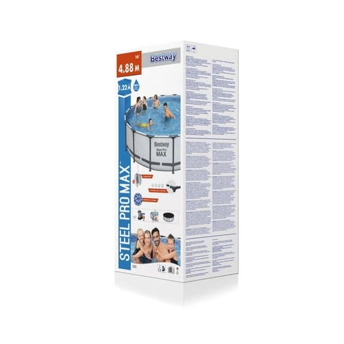 Bild von Bestway Frame Pool Steel Pro Max™ Set Ø488cm