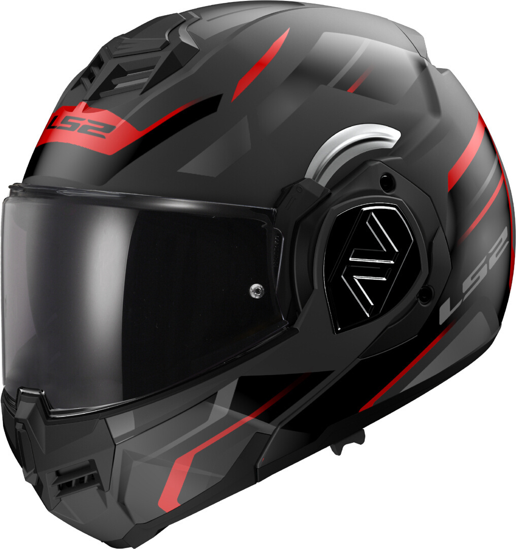 Bild von LS2 FF906 Advant Kuka Helm, schwarz-rot, Größe S für Männer