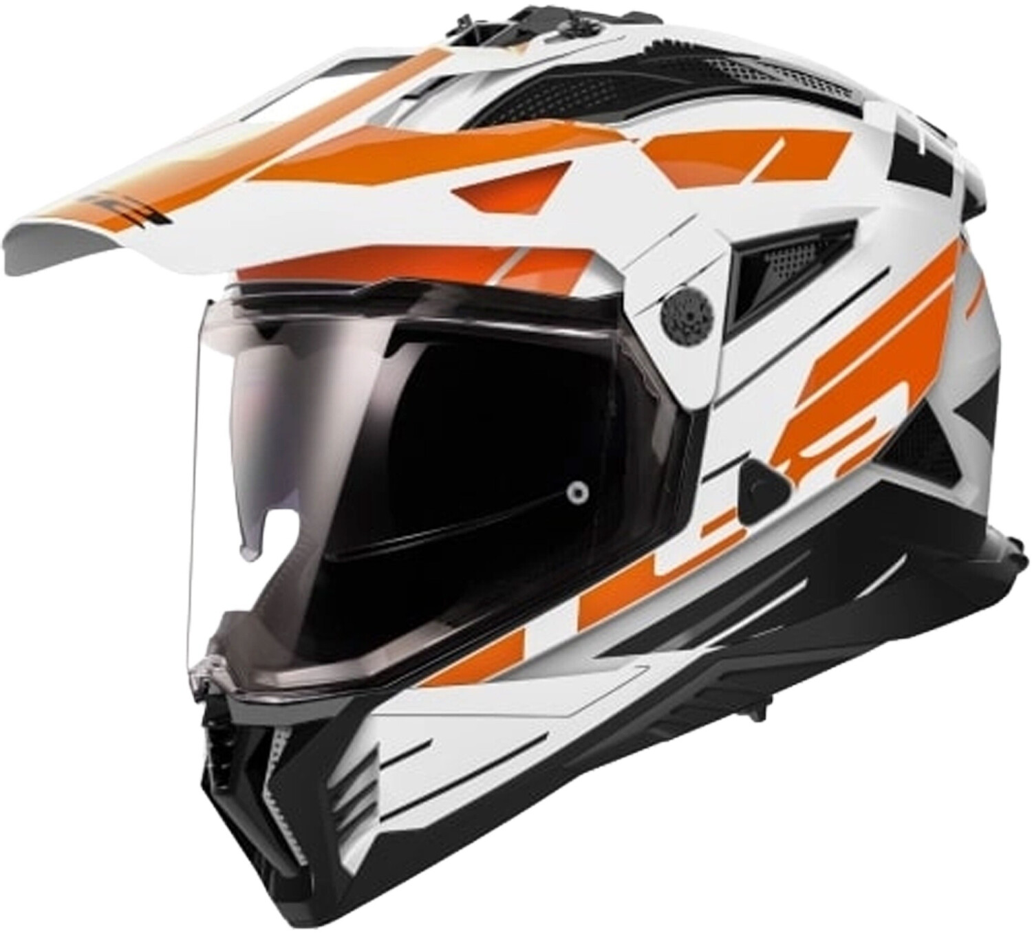 Bild von LS2 MX702 Pioneer II Namib Motocross Helm, weiss-orange, Größe XS für Männer