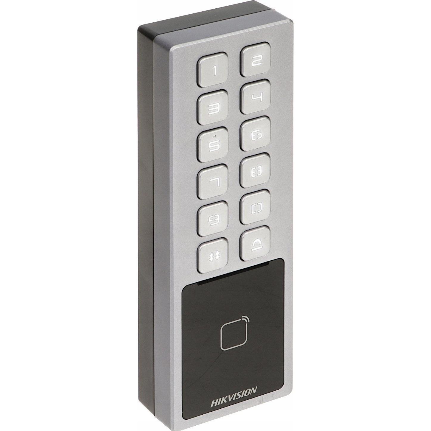 Bild von Hikvision Value Series DS-K1T805MBWX Zutrittskontrollsystem Basis-Zugangskontrollleser Grau (DS-K1T805MBWX)