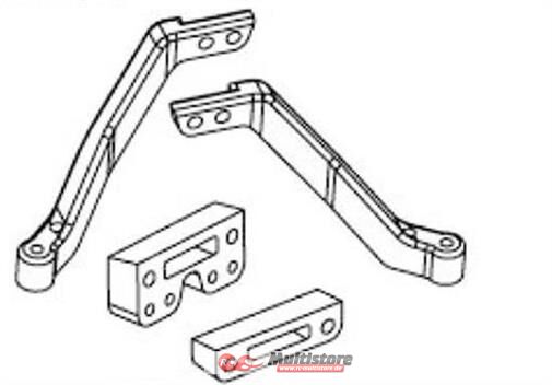 Bild von Krick ZD RACING Abstützungen hinten (Satz) / 648176