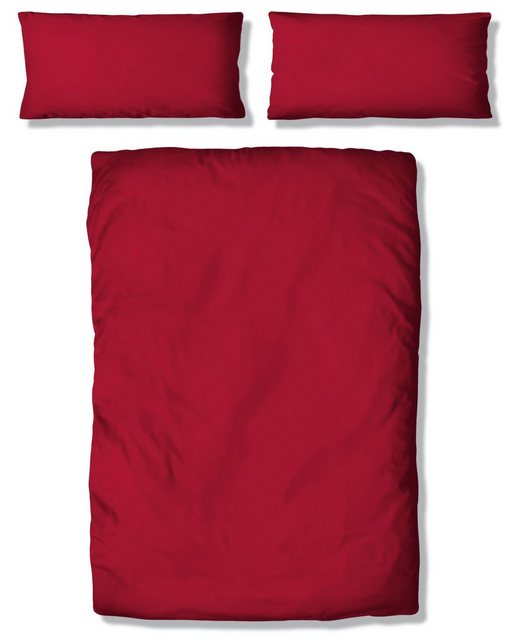 Bild von my home Bettwäsche "Desner", (2 tlg.), Mikrofaser Qualität, Uni Design, 100% Polyester, Premium Qualität, soft, feinfädig, uni Design, Ökotex zertifiziert, Kissenbezug und Bettdeckenbezug mit Knöpfen ausgestattet, zeitlose uni Design