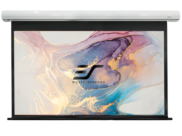 Bild von ELITE SCREENS SAKER PREMIUM - MOTORLEINWAND Motorleinwand (Weiß / 16:9 / 244 x 137 (Vorlauf 30cm)-MaxWhite FG)