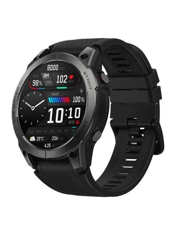 Bild von Zeblaze Smartwatch Zeblaze Smartwatch Zeblaze Stratos 3 (Czarny) (Kunststoff), Sportuhr + Smartwatch