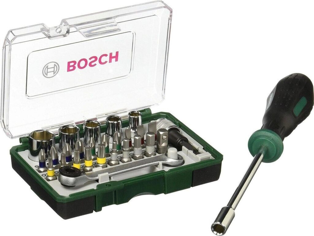 Bild von Bosch Bit- und Ratschenset 28tlg. mit Bithalter-Schraubendreher 2607017331 (2607017331)