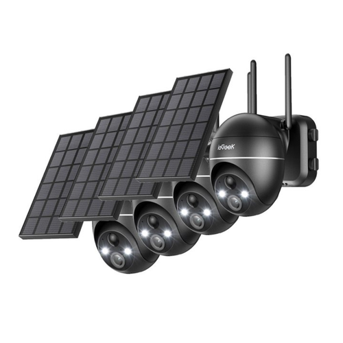 Bild von ieGeek 2K Überwachungskamera Aussen mit Solarbetrieb