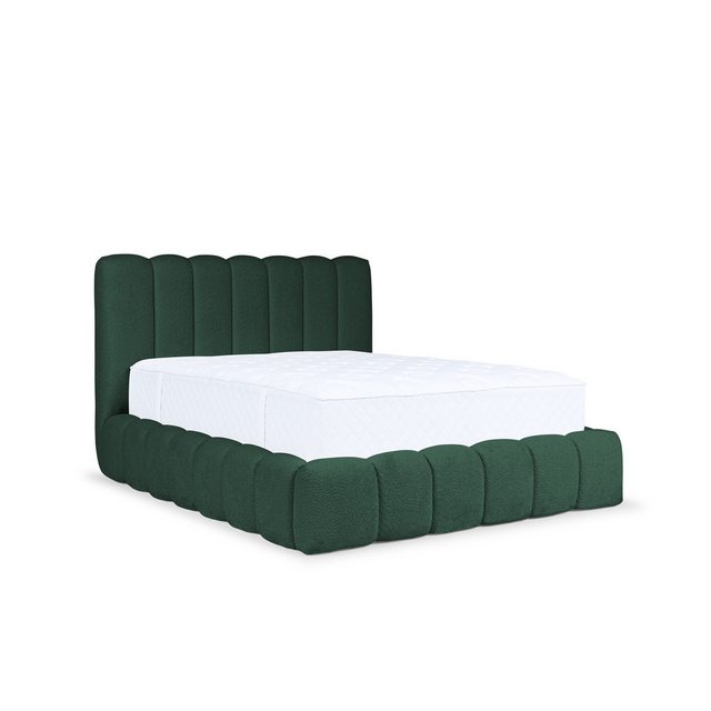 Bild von Fun Möbel Polsterbett Schlafzimmerbett CARSON Set1 in Stoff Catch Me (auch mit Taschenfederkernmatratzen erhältlich), mit Bettkasten und Holzlattenrost