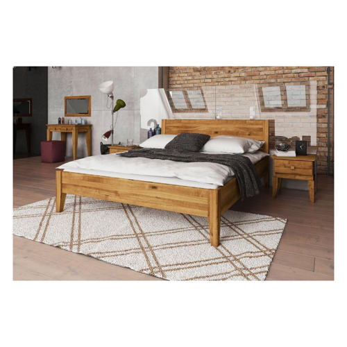 Bild von Schlafzimmerbett LENNES Nr.7 aus massivem Holz – Buche 90x220 cm