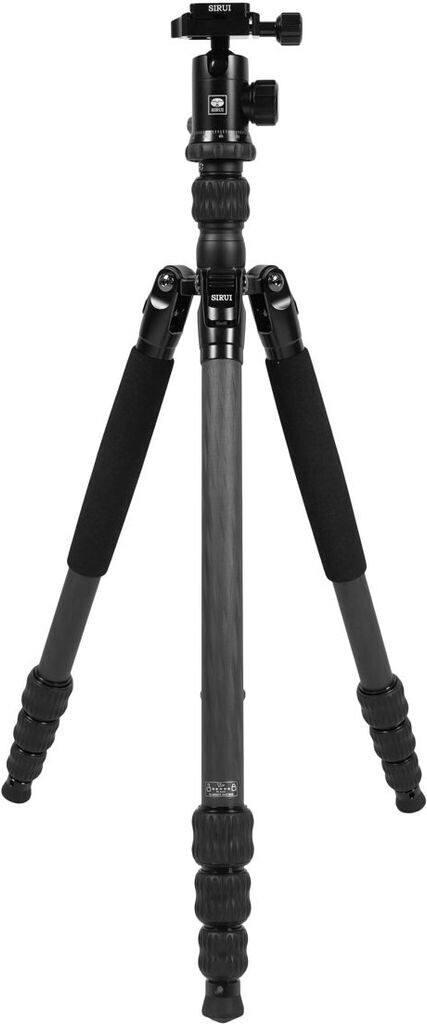 Bild von SIRUI Traveler 7C Reisestativ 166cm Carbonfaser Stativ mit E-10 360° Kugelkopf, für Arca Swiss Schnellwechselplatte, Tragkraft bis 8kg, wandelbar zum Monopod
